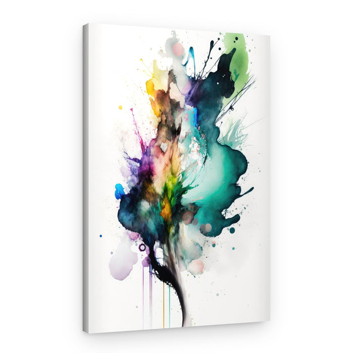 Vibrant Watercolor Flow – Canvas Print