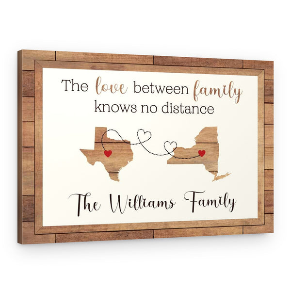 The Love Between Family Knows No Distance Canvas Print