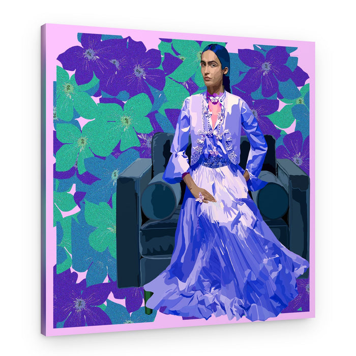 Vibrant Fashion Portrait – Canvas Print