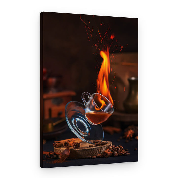 Spiced Coffee Flame – Canvas Print