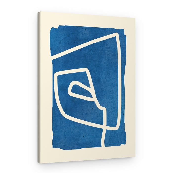 Abstract Indigo Forms – Canvas Print