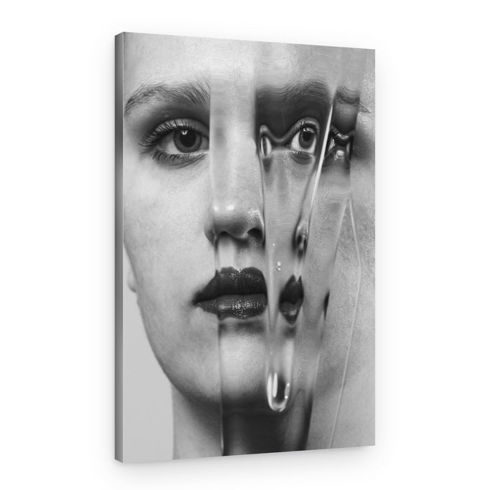 Surreal Liquid Face – Canvas Print
