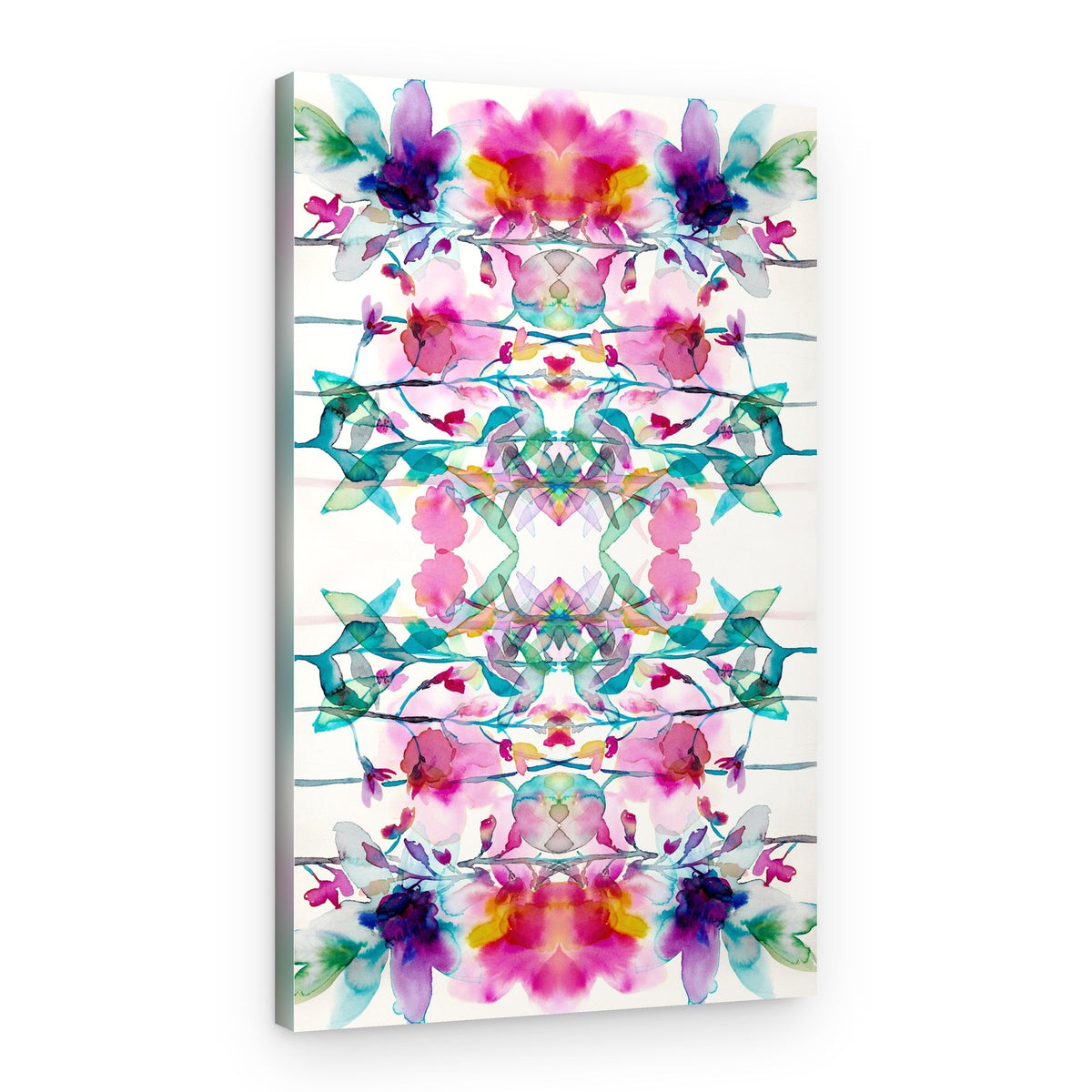Vibrant Watercolor Florals – Canvas Print