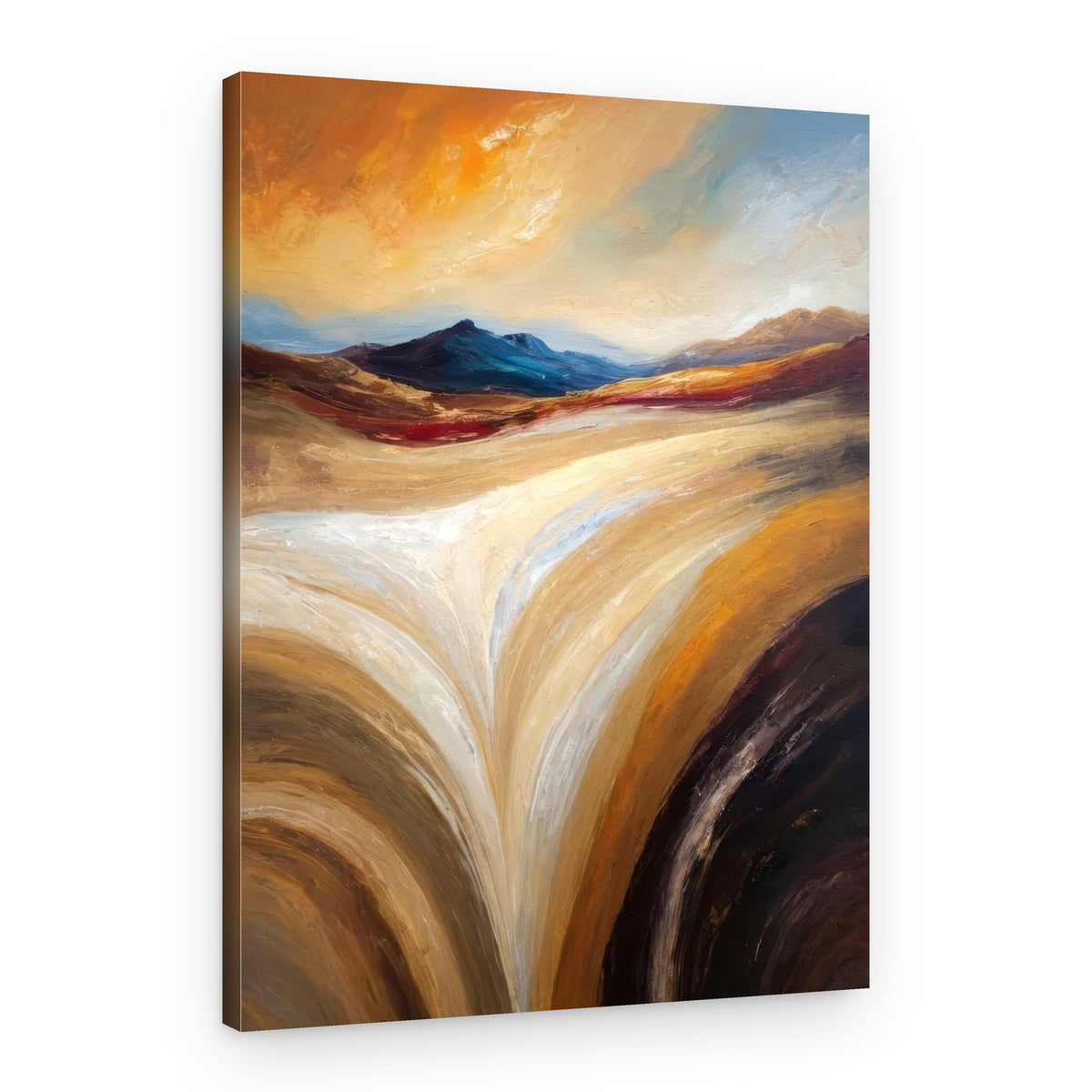 Vibrant Desert Flow – Canvas Print