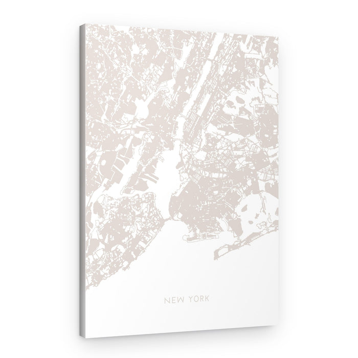 New York City Map – Canvas Print