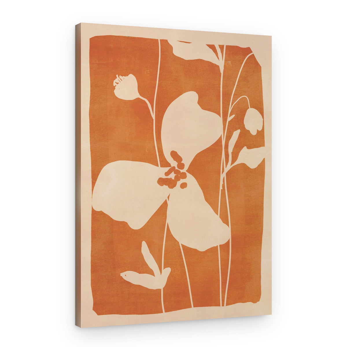 Warm Botanical Blooms – Canvas Print