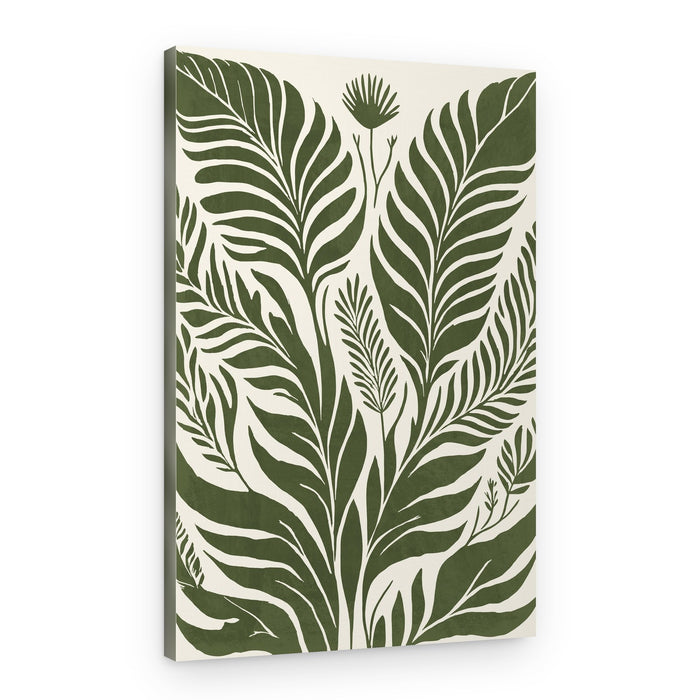 Lush Tropical Leaves – Canvas Print