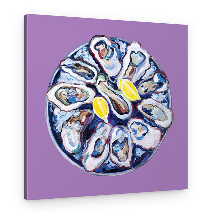 Fresh Oysters and Lemon – Canvas Print