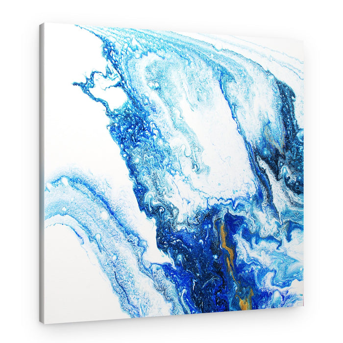 Oceanic Gold Swirl – Canvas Print