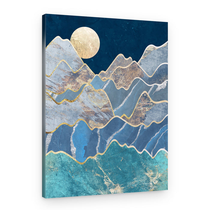 Golden Moon Mountains – Canvas Print
