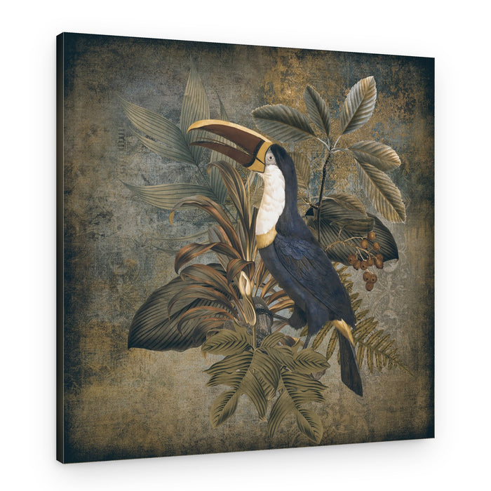 Vintage Tropical Toucan – Canvas Print
