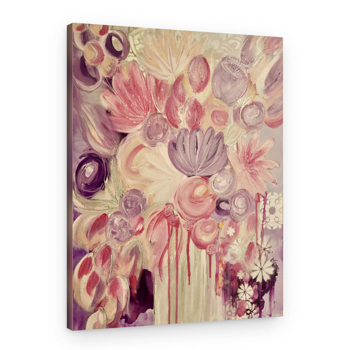 Soft Pink Purple Flowers – Canvas Print