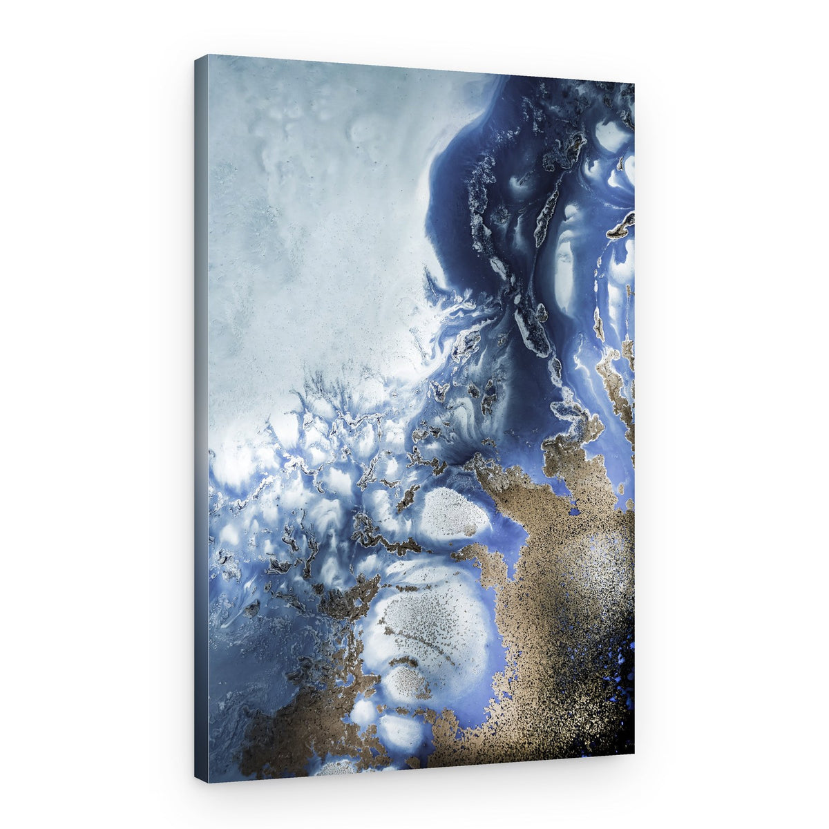 Zen Art 'Ocean Wave Waltz 2' - Watercolor waves – Canvas Print