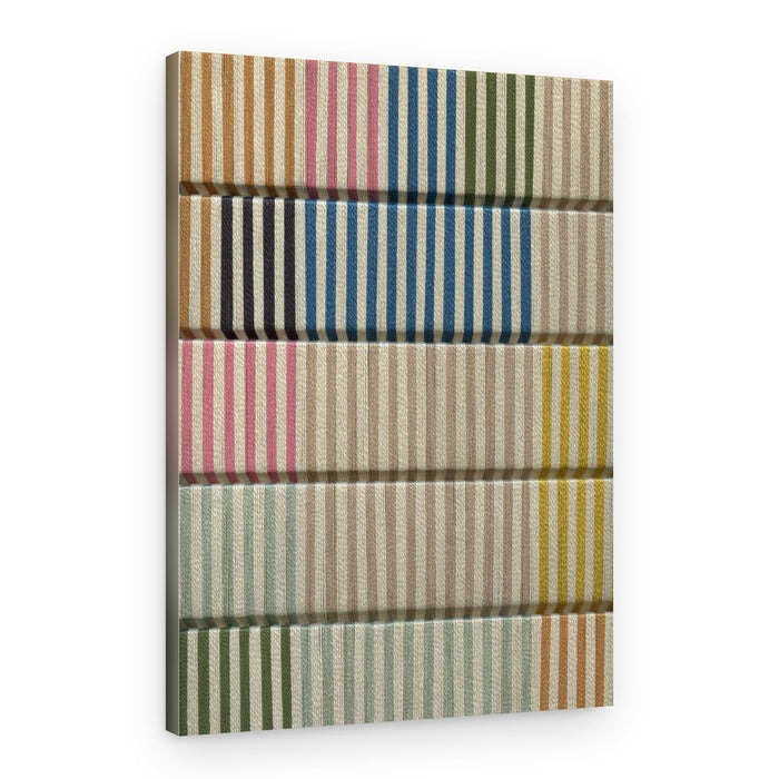 Colorful Striped Fabric – Canvas Print