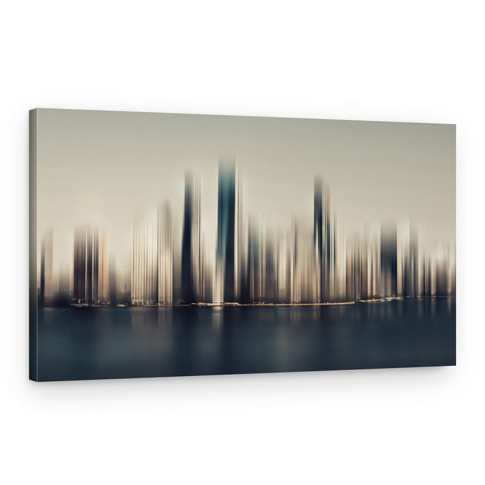 Abstract Cityscape Reflection – Canvas Print