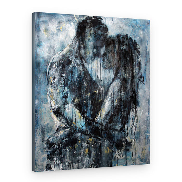 Abstract Love Embrace – Canvas Print