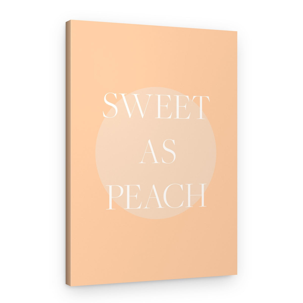 Sweet As Peach – Canvas Print