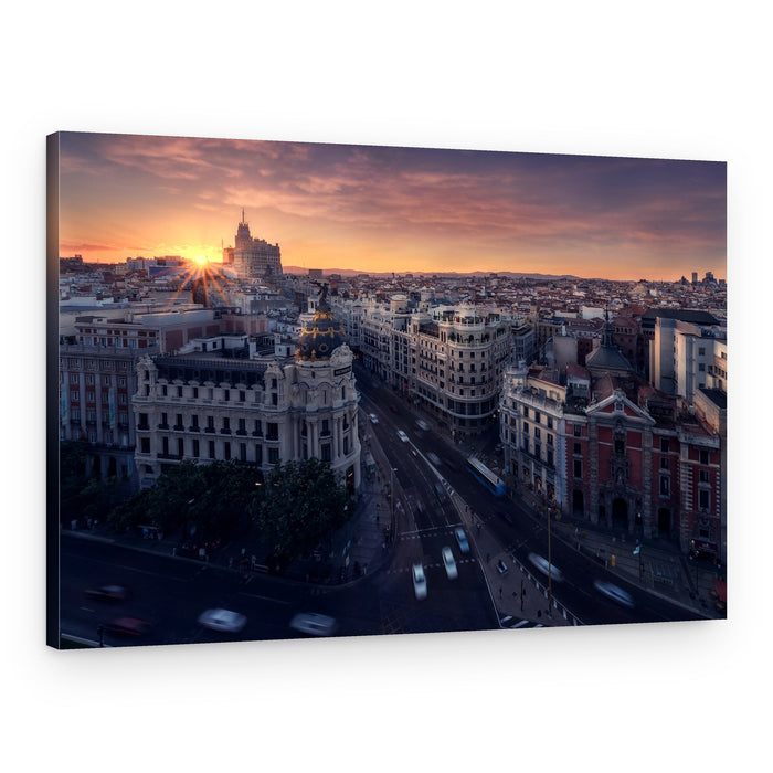 Grand City Sunset – Canvas Print