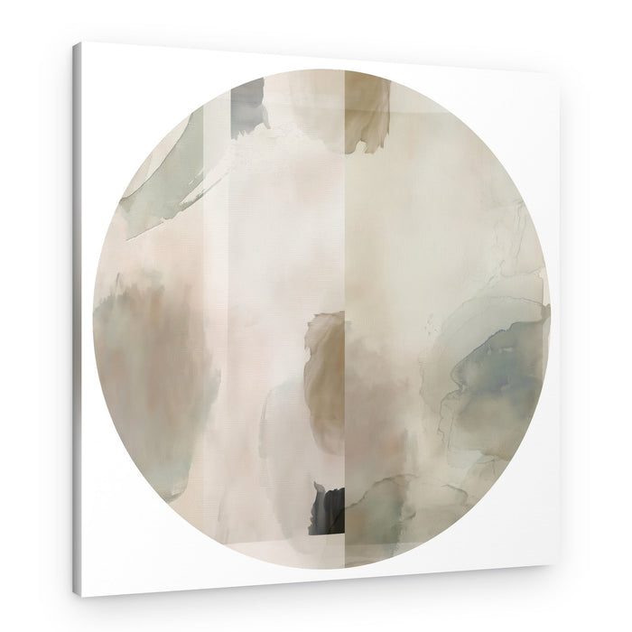 Neutral Fluid Abstract – Canvas Print
