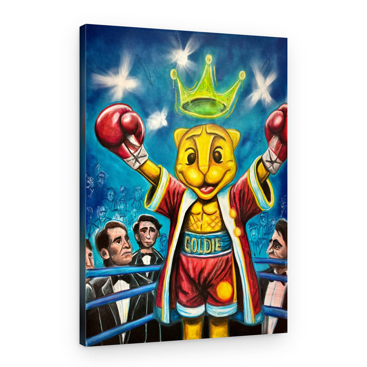 Goldie Boxing Champion – Canvas Print