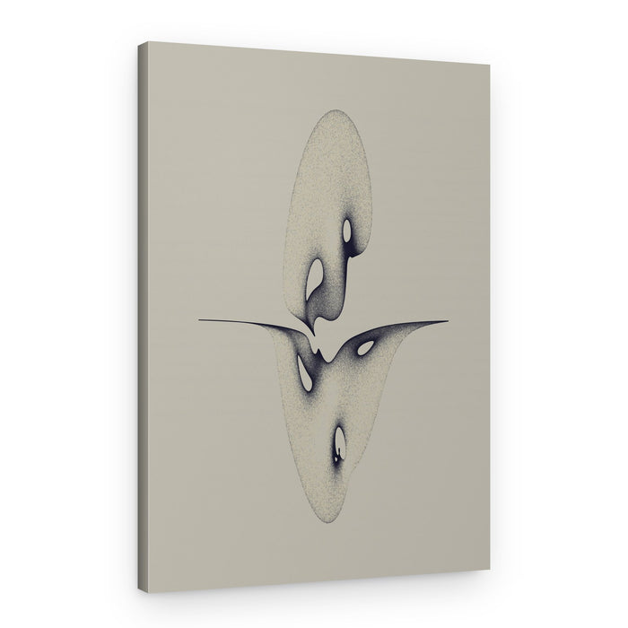 Stippled Fluid Form – Canvas Print