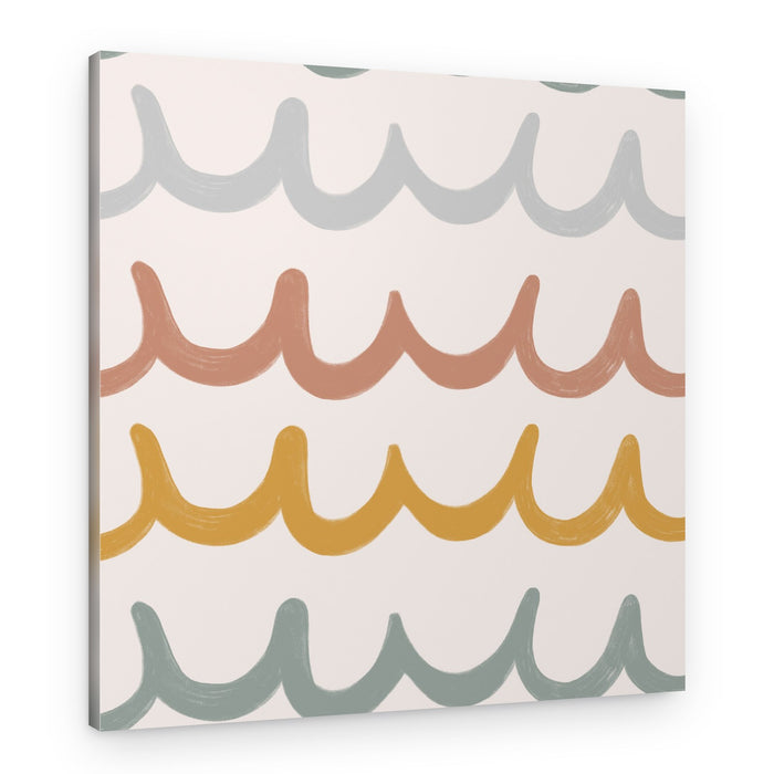 Soft Pastel Waves – Canvas Print