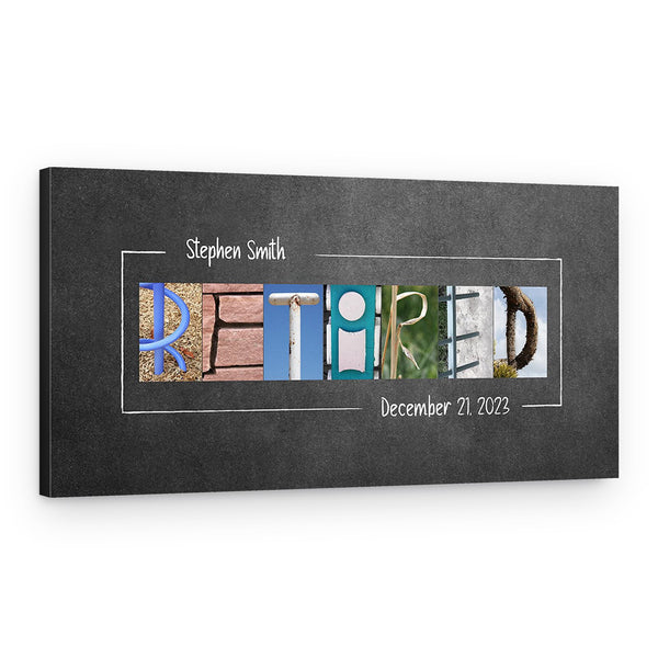 Personalized Signature Retirement Gift For Teacher Canvas Print