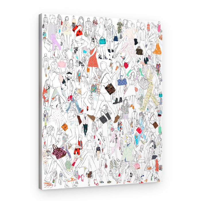 Fashionable City Life – Canvas Print