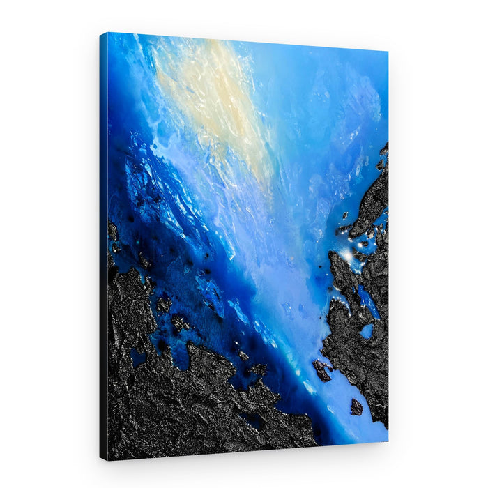 Vivid Coastal Currents – Canvas Print