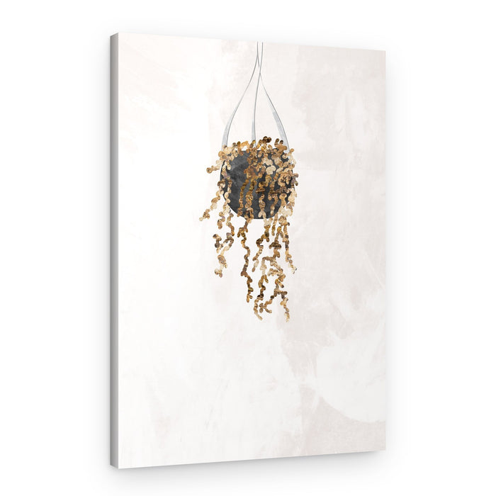 Flowing Gold Botanical – Canvas Print