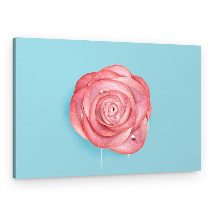 Shimmering Pink Bloom – Canvas Print