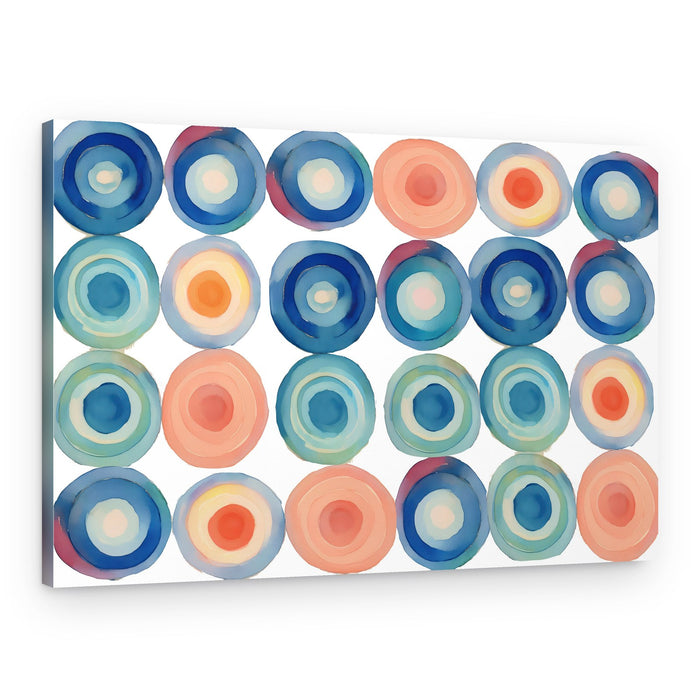 Organic Watercolor Circles – Canvas Print