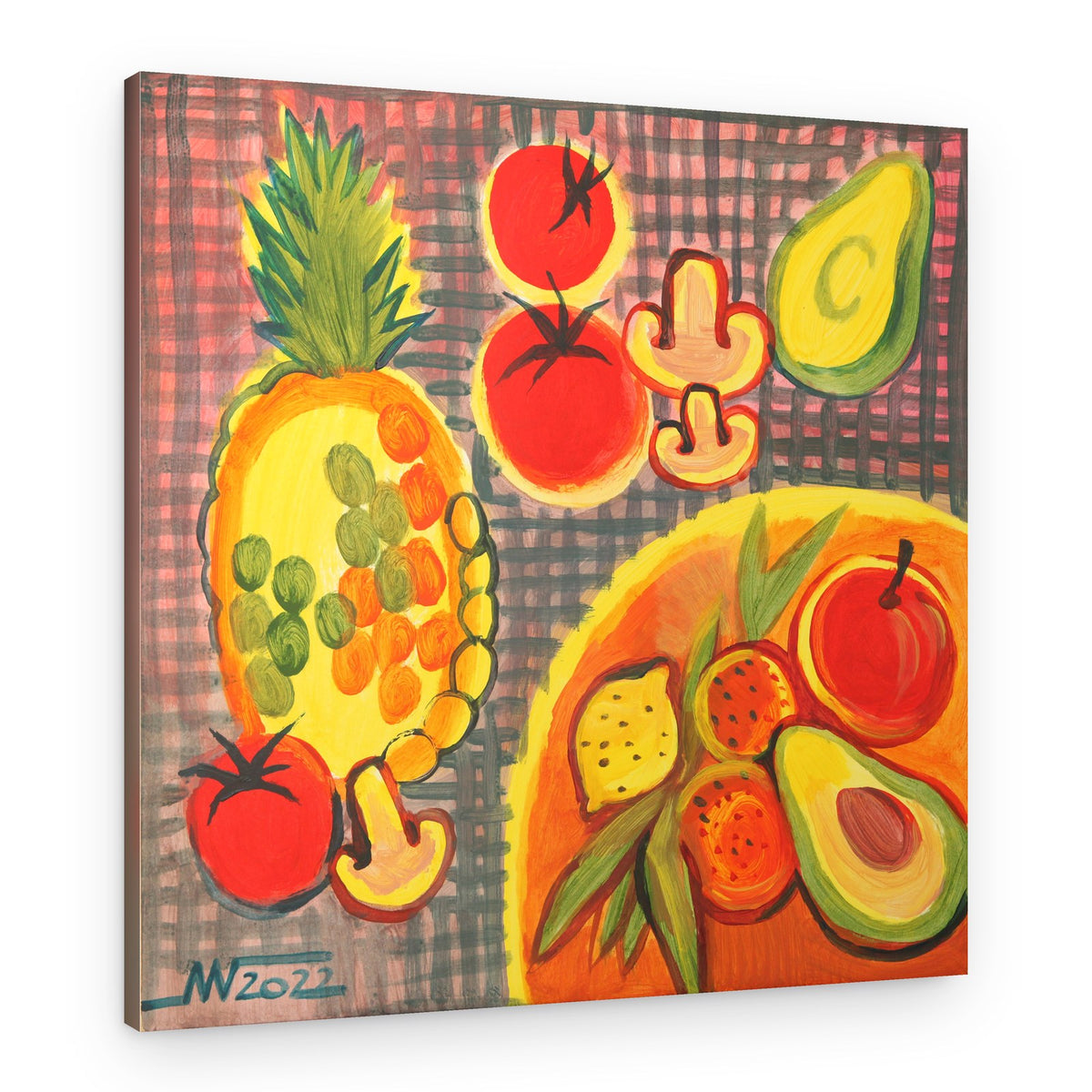 Vibrant Fruit Still Life – Canvas Print