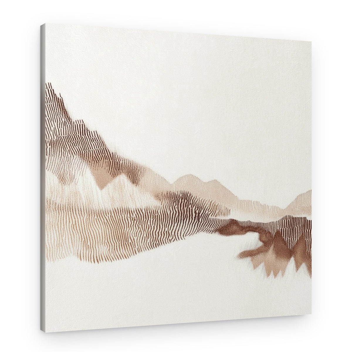 Textured Mountain Ridges – Canvas Print