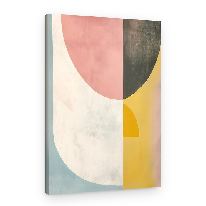 Abstract Color Blocks Curves – Canvas Print