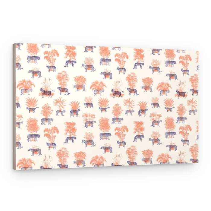 Tropical Tiger Pattern – Canvas Print