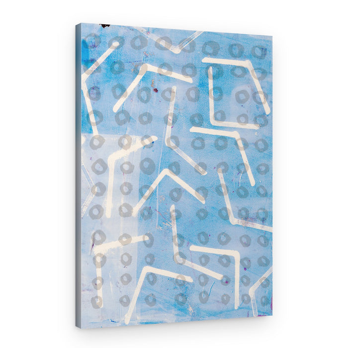 Abstract Blue Pattern – Canvas Print