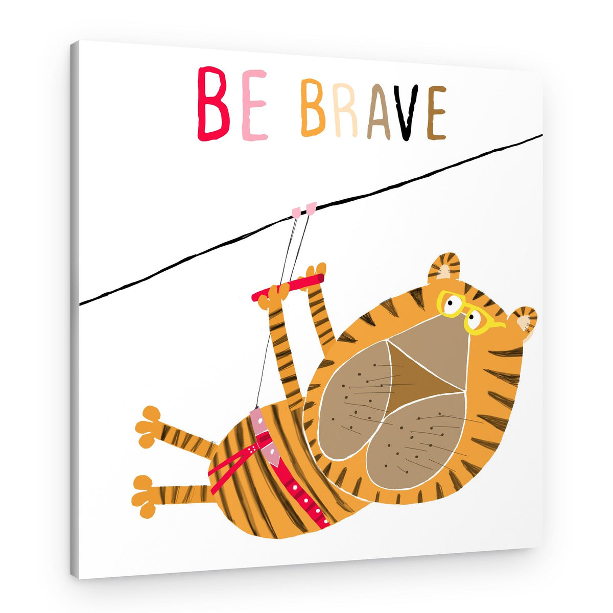 Be Brave Tiger – Canvas Print