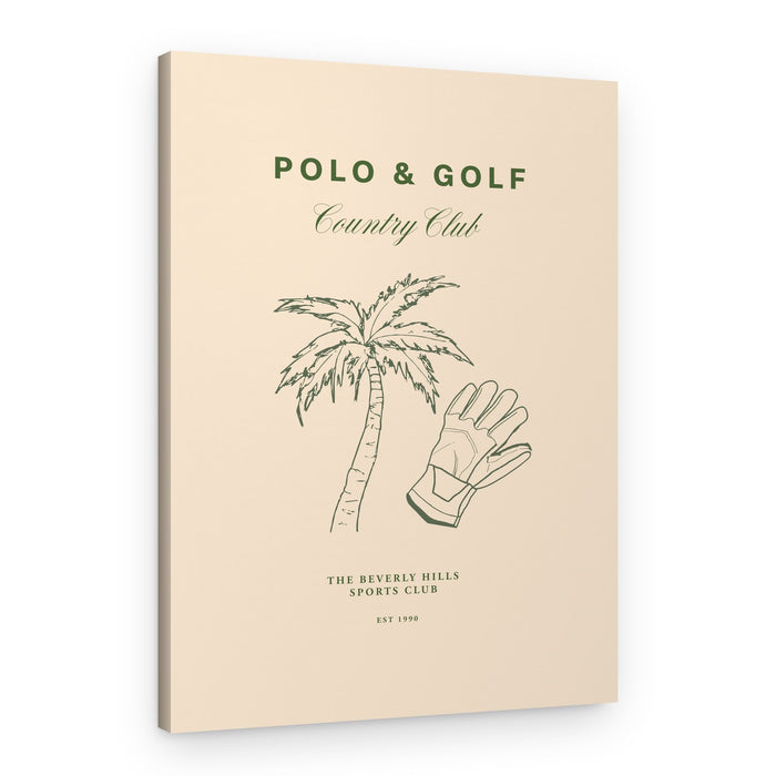 Palm and Glove Elegance – Canvas Print