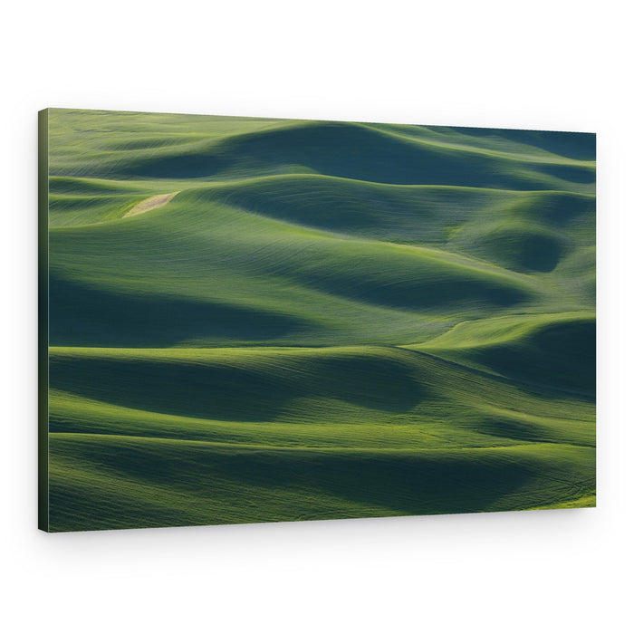 Emerald Field Waves – Canvas Print