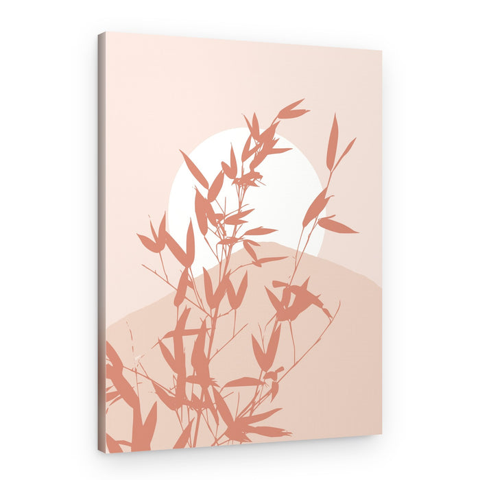 Serene Bamboo Sunset – Canvas Print