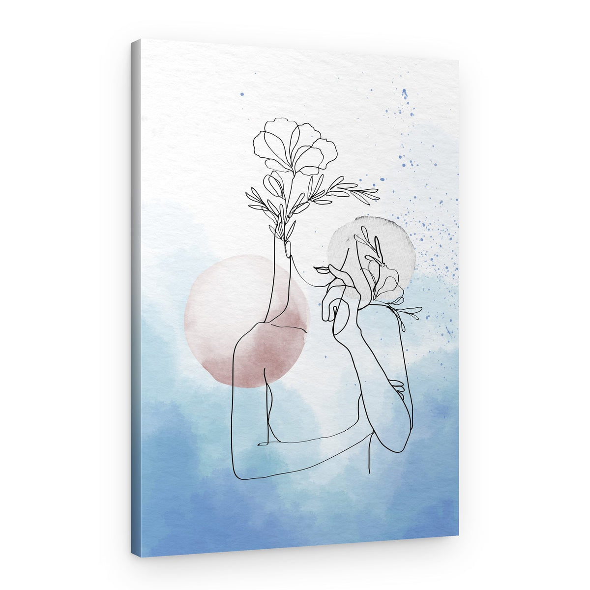 Serene Floral Feminine – Canvas Print