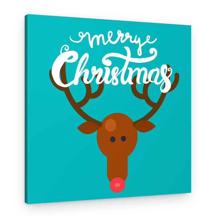 Merry Christmas Reindeer – Canvas Print