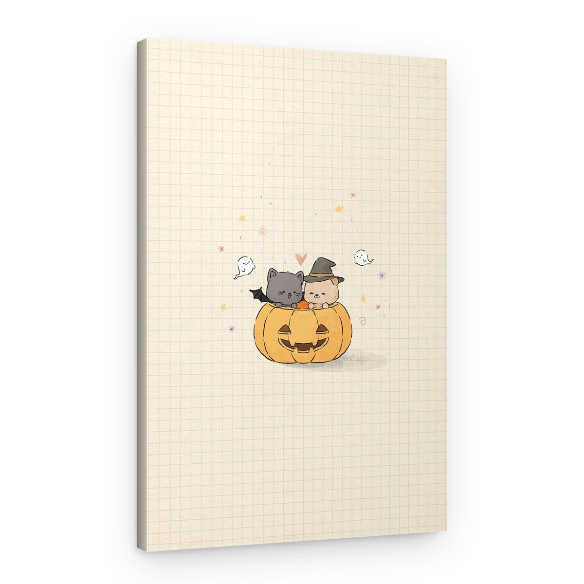 Halloween Pumpkin Friends – Canvas Print