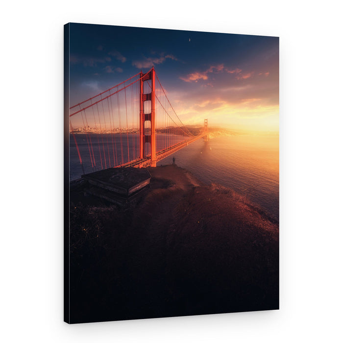 Golden Gate Bridge Sunset – Canvas Print