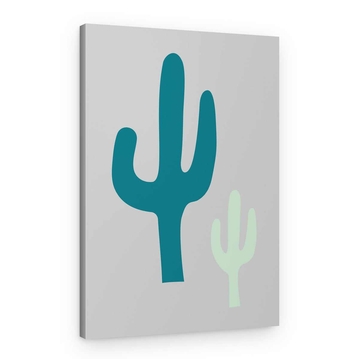 Desert Cacti Duo – Canvas Print