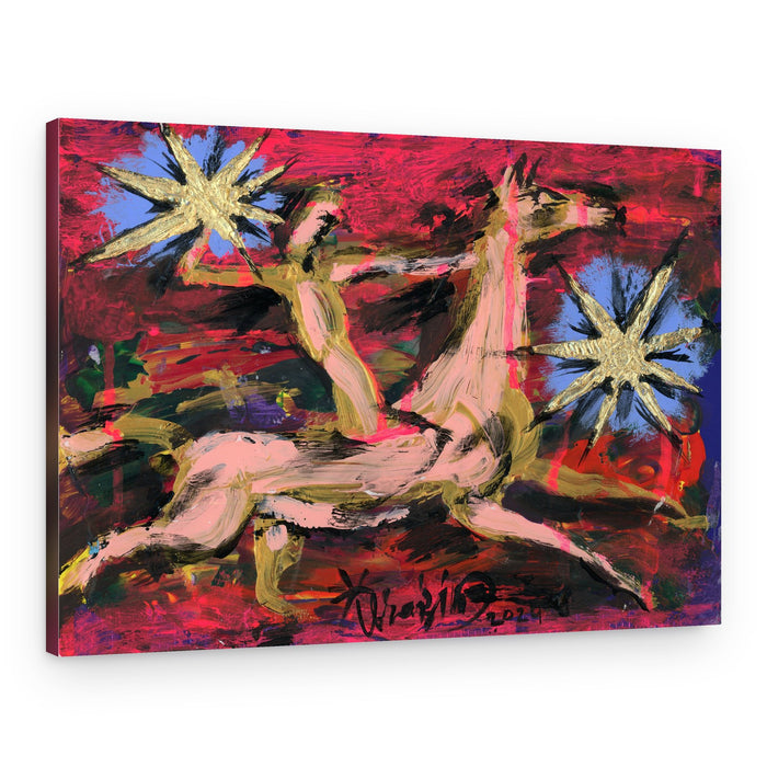 Flying Horse and Stars – Canvas Print