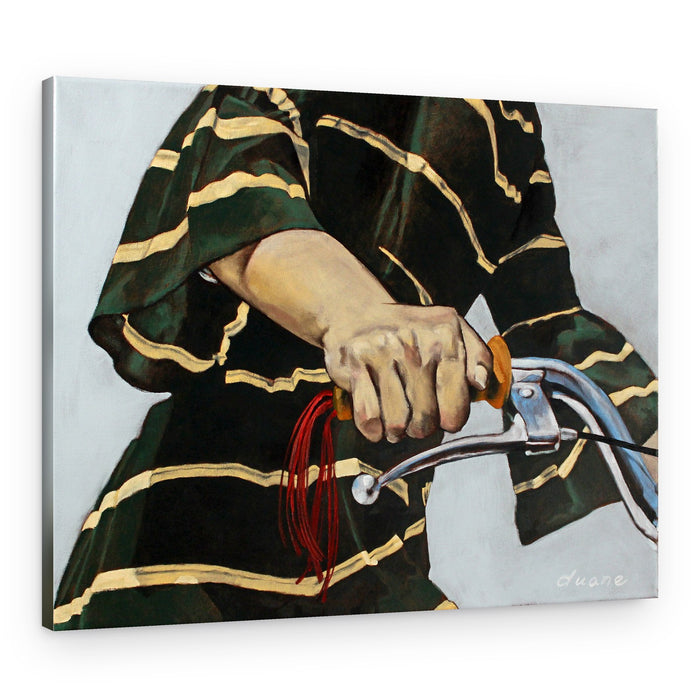 The Cyclist's Grip – Canvas Print