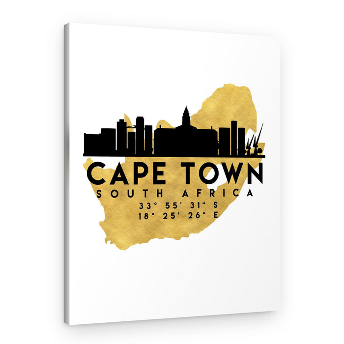 Cape Town South Africa Map – Canvas Print