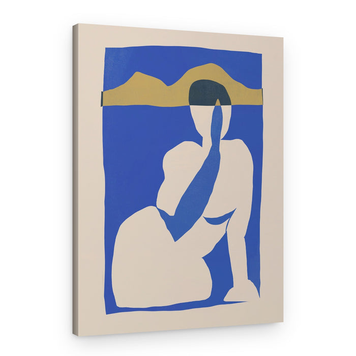 Pensive Woman Blue Mountains – Canvas Print